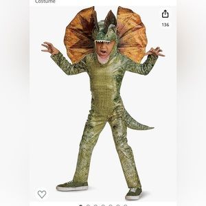 Child size 4/5 Dilophosaurus Costume